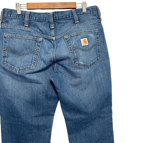 Carhartt Straight Leg Traditional Fit Jeans Size 36x30 101496 420 Blue Denim - Picture 3 of 7